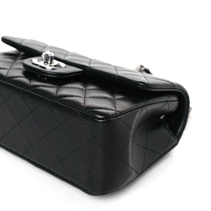 Chanel Lambskin Quilted Mini Rectangular Flap Black 9 of 9