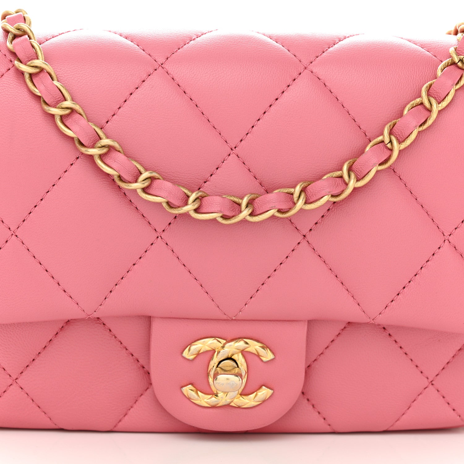 Chanel Lambskin Quilted CC Small Dynasty Flap Pink 8 of 12