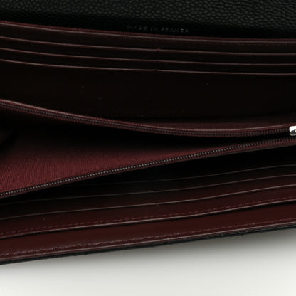 Chanel Caviar Quilted Long Flap Wallet Black 5 of 7