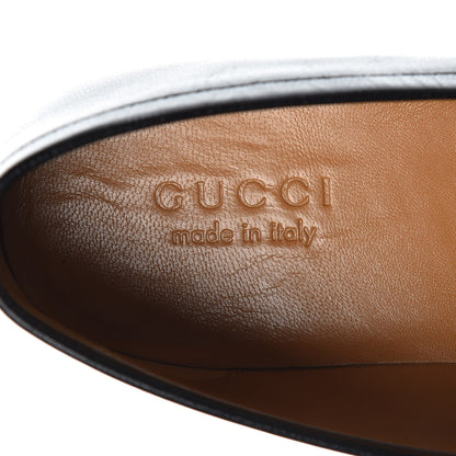 Gucci Goatskin Web Mens GG Loafers 12 Black 6 of 9
