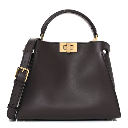 Fendi Vitello Tahiti Burro Bi-Color Medium Peekaboo Iconic Essentially Satchel Maya 1 of 13