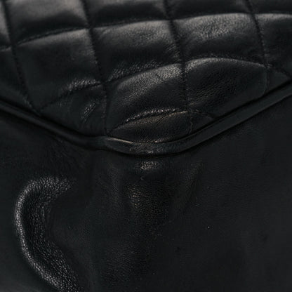 Chanel Lambskin Quilted Shopping Tote Black 8 of 18