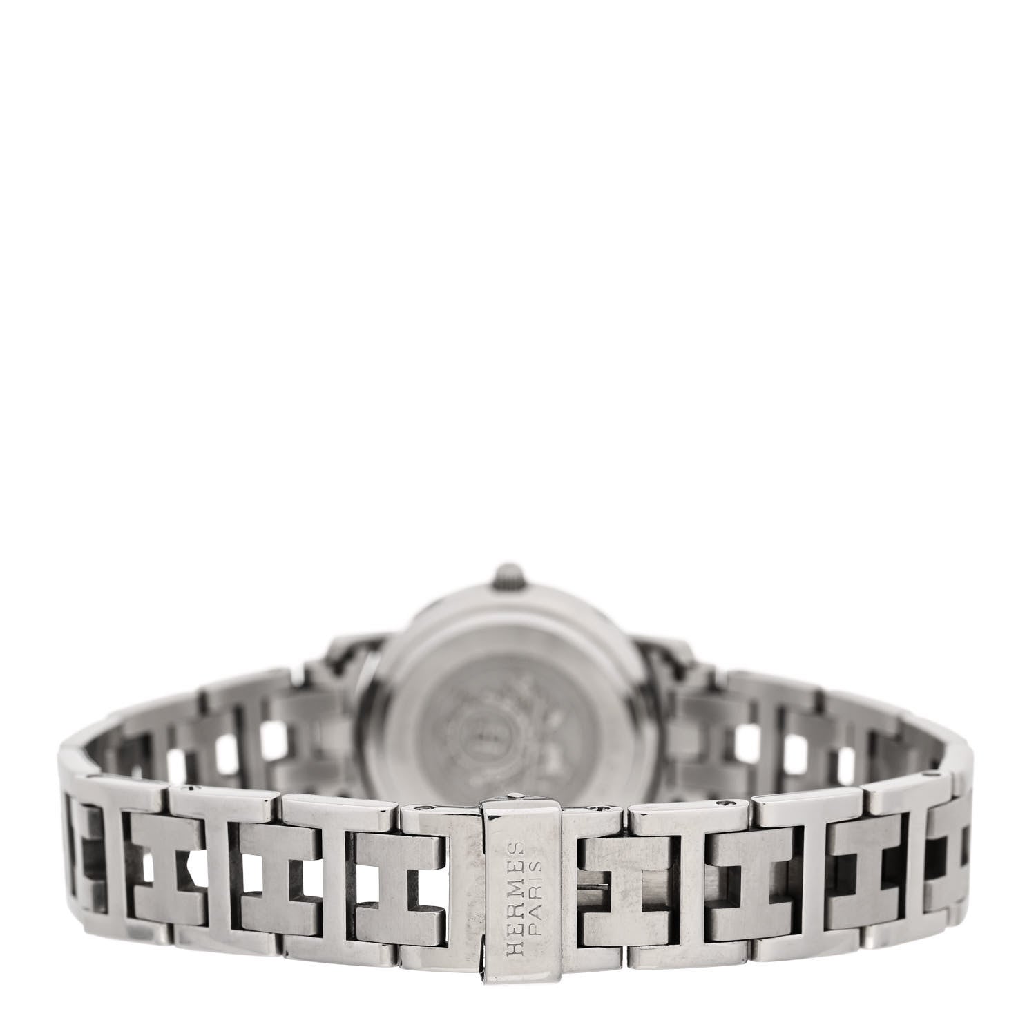 Hermes Stainless Steel 24mm Clipper Quartz Watch Black 3 of 5