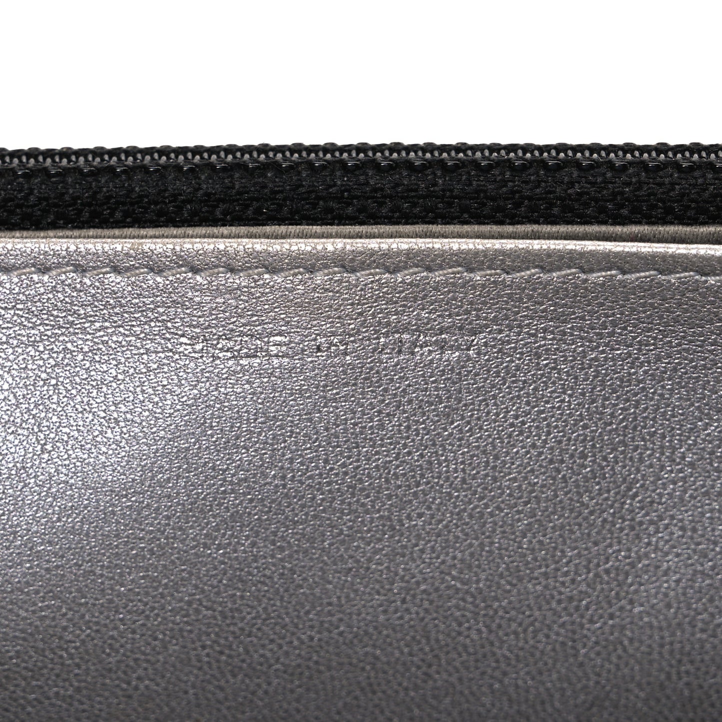 Lambskin Camellia Embossed Wallet on Chain WOC Black