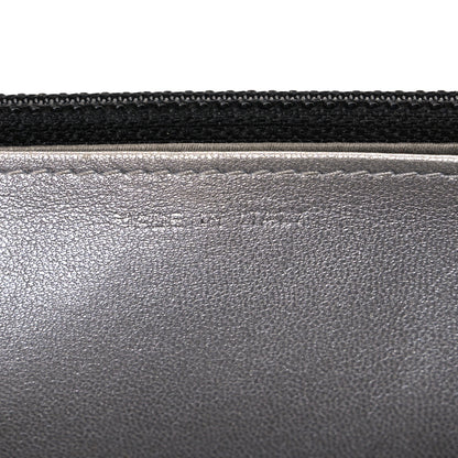 Chanel Lambskin Camellia Embossed Wallet on Chain WOC Black 7 of 11
