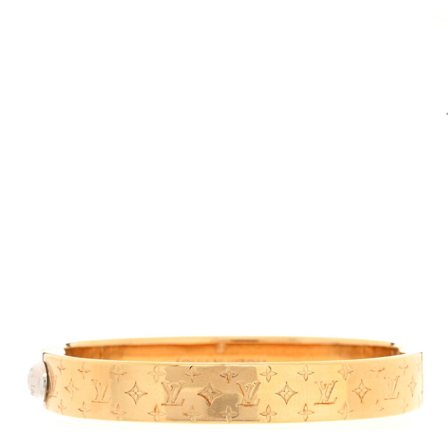 Brass Monogram Nanogram Cuff S Gold