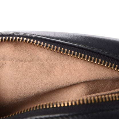 Gucci Calfskin Matelasse Mini GG Marmont Chain Shoulder Bag Black 9 of 10