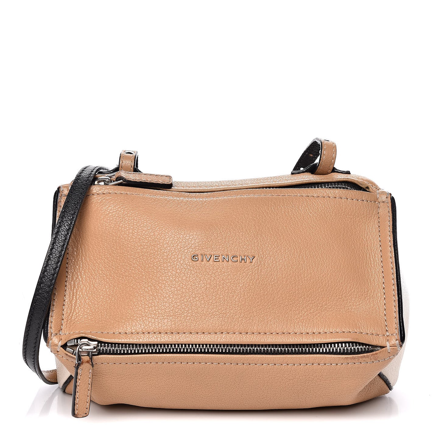 Sugar Goatskin Mini Bi-Color Pandora Light Beige