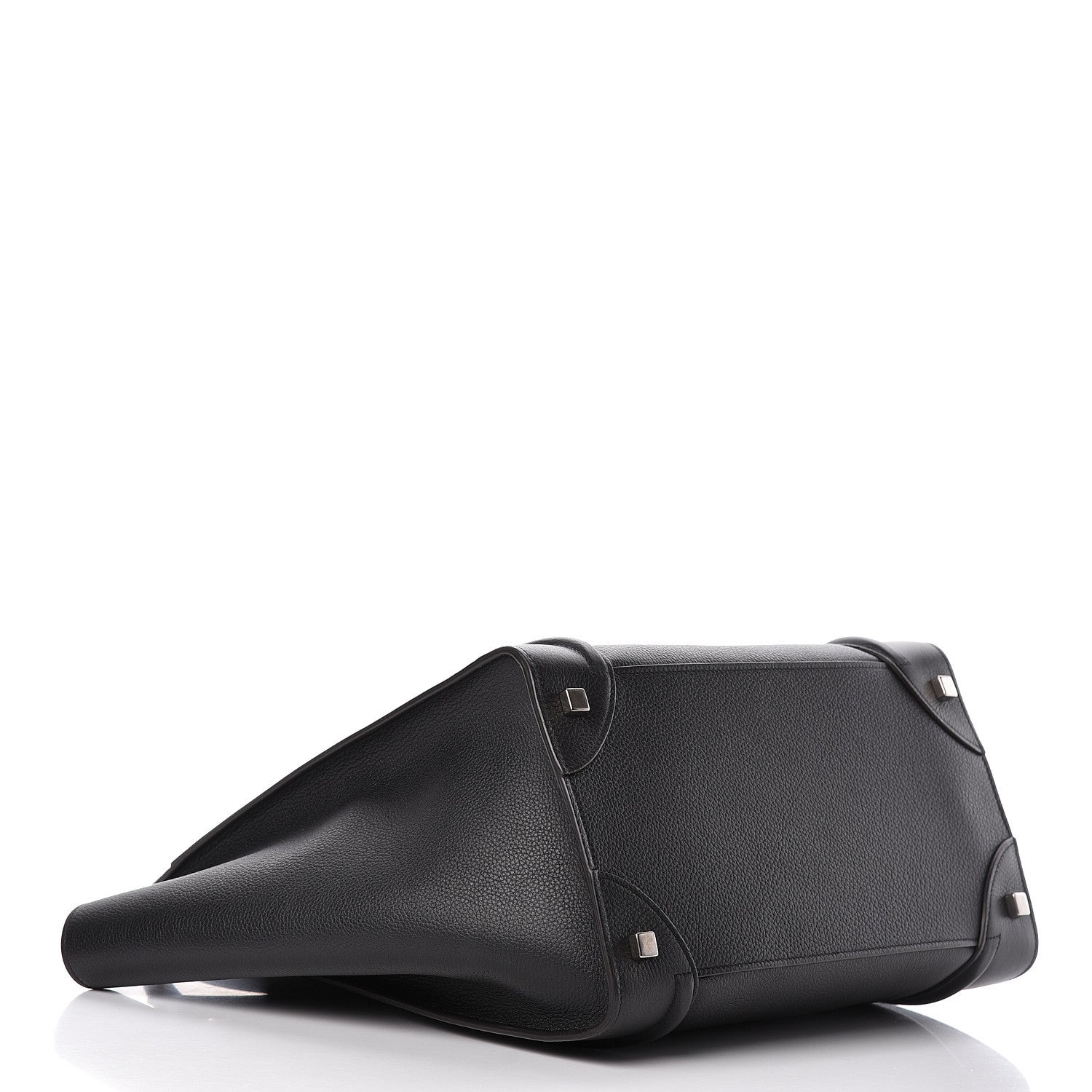 Celine Drummed Calfskin Mini Luggage Black 4 of 11