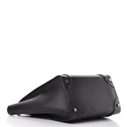 Celine Drummed Calfskin Mini Luggage Black 4 of 11