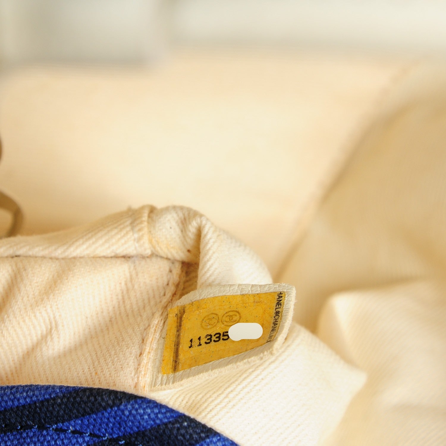 Chanel Canvas Camellia Flower Beach Tote Blue 7 of 7