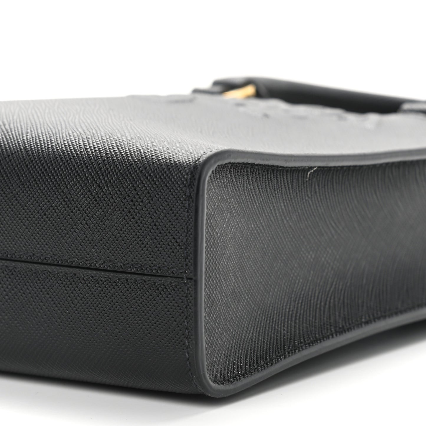 Saffiano Lux Small Shoulder Bag Black