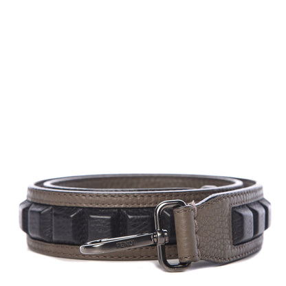 Fendi Cuoio Romano Bi-Color Studded Strap You Khaki Black 1 of 5