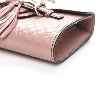Gucci Microguccissima Mini Emily Shoulder Bag Soft Pink 9 of 10