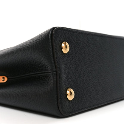 Louis Vuitton Taurillon Capucines PM Black 9 of 10