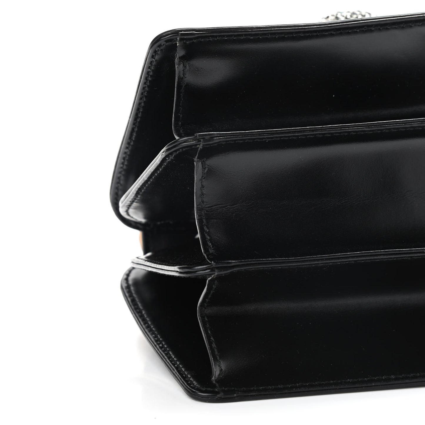 Calfskin Bamboo Mini Thiara Top Handle Bag Black