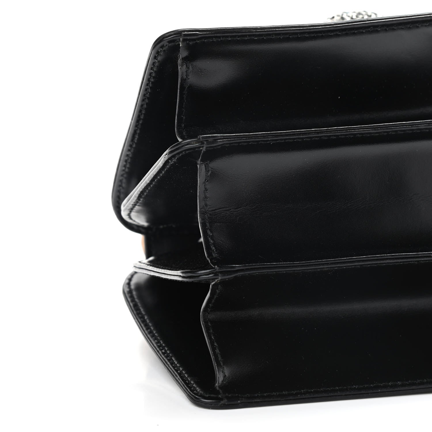 Gucci Calfskin Bamboo Mini Thiara Top Handle Bag Black 8 of 10