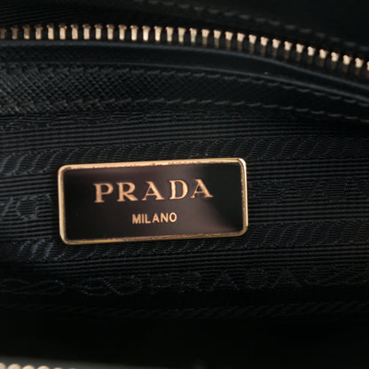 Prada Saffiano Small Galleria Double Zip Tote Black 7 of 9