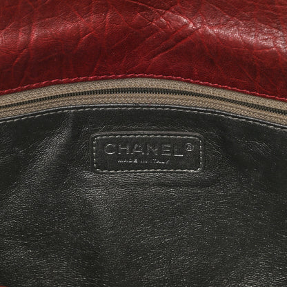 Chanel Distressed Lambskin Lady Braid Flap Burgundy 6 of 11