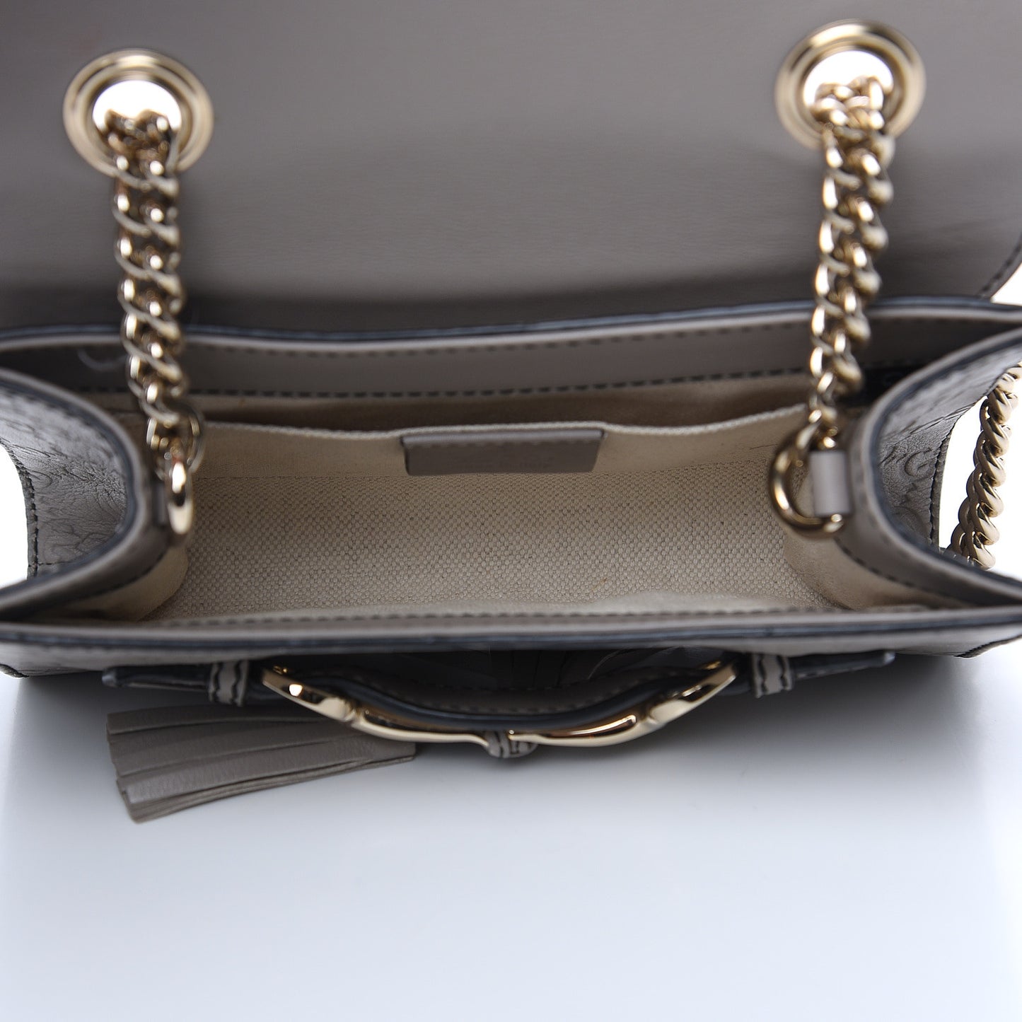 Guccissima Mini Emily Chain Shoulder Bag Storm Grey