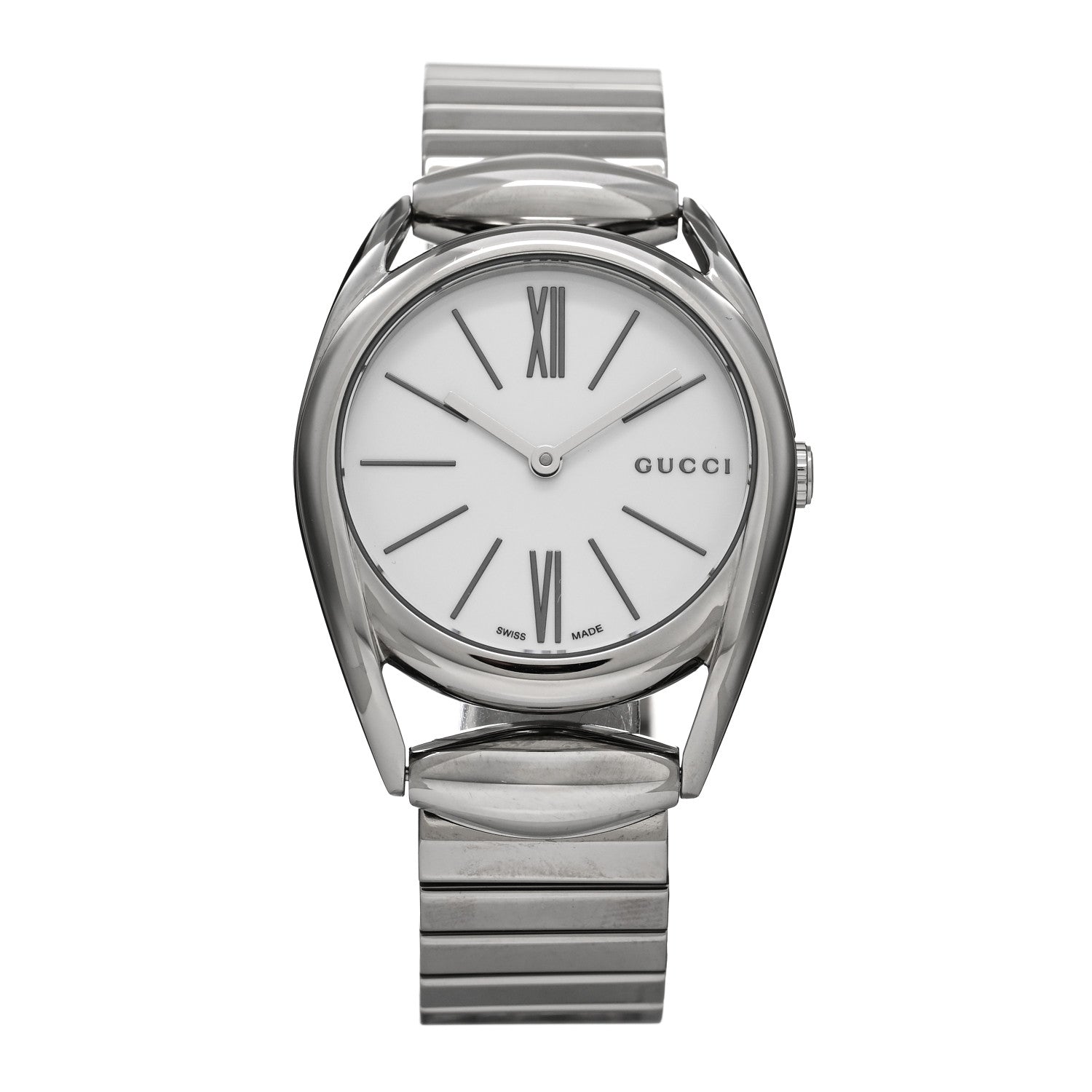 Gucci Stainless Steel 30mm Horsebit Quartz Watch 1 of 4
