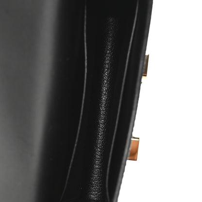Hermes Lizard Constance Slim Wallet Black 6 of 8