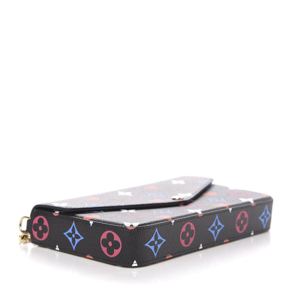 Louis Vuitton Game On Felicie Chain Wallet Black 3 of 9
