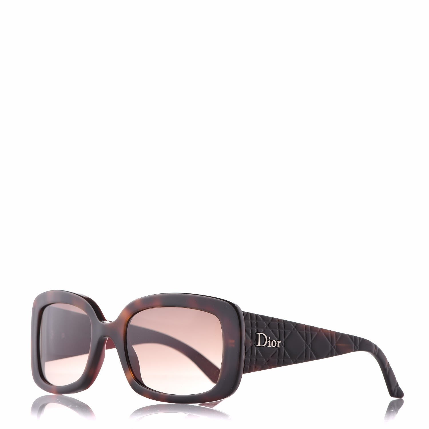Christian Dior Resin Cannage Dior Lady 2R Sunglasses Havana Red 1 of 9