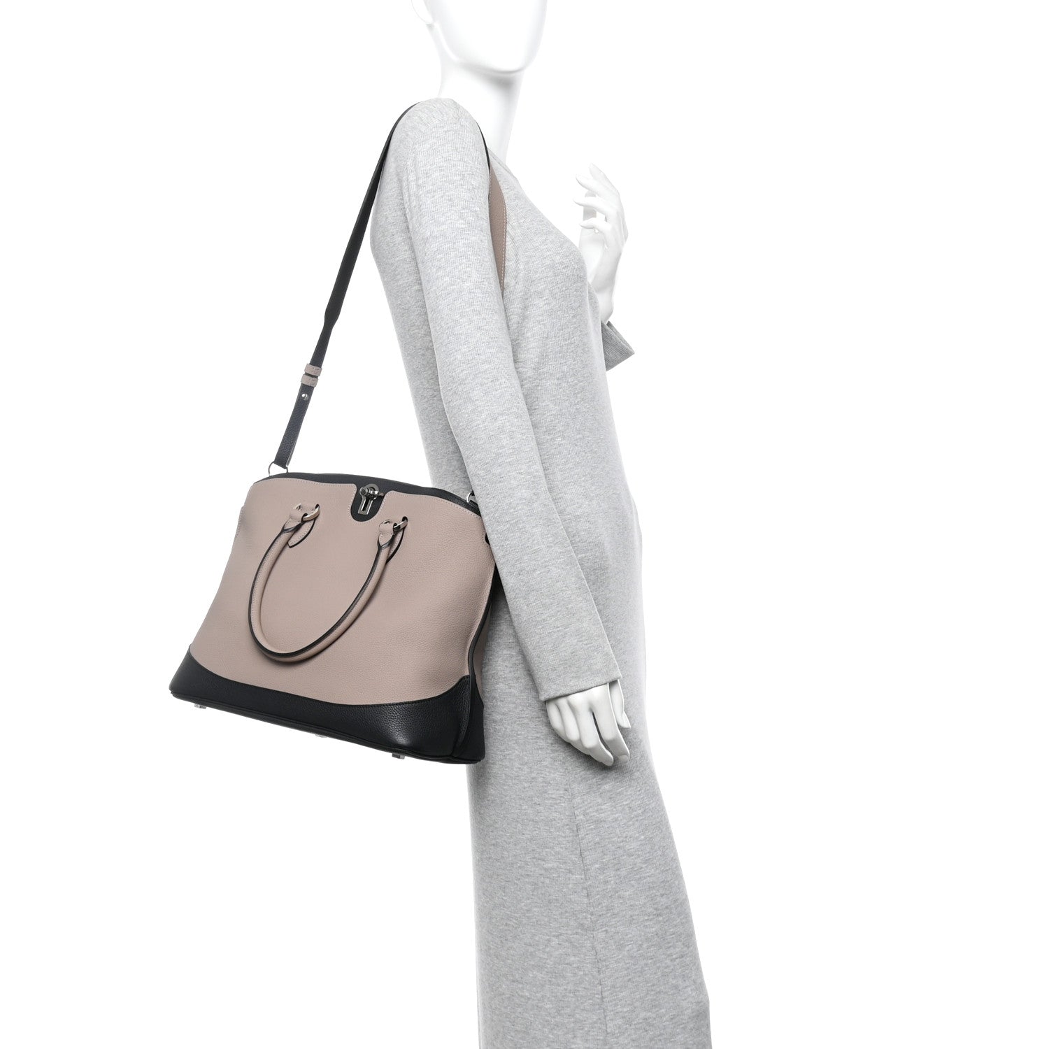 Moynat Taurillon Josephine MM Tourterelle Black 2 of 9