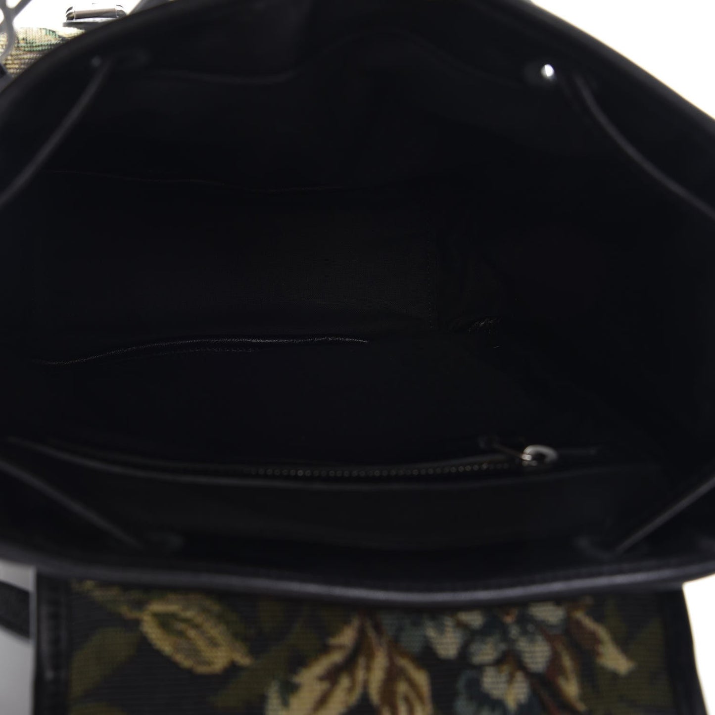 Canvas Floral Print Festival Backpack Black