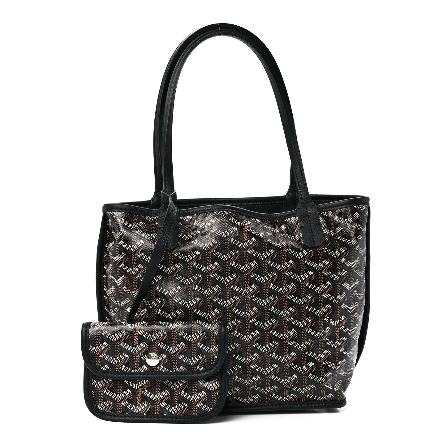 Goyardine Reversible Mini Anjou Black