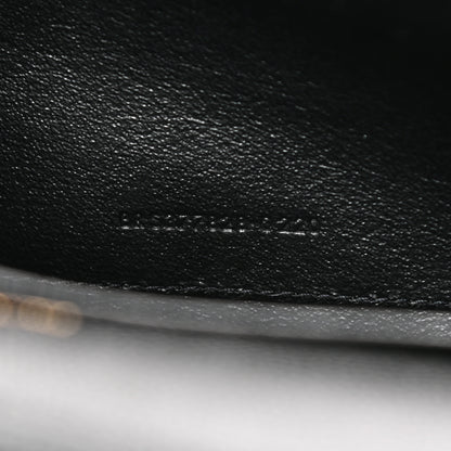 Saint Laurent Grain De Poudre Matelasse Chevron Monogram Chain Wallet Black 8 of 12