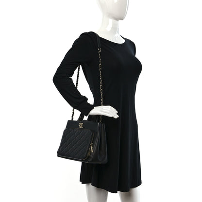 Chanel Caviar Quilted Small Business Affinity Shopping Bag Black 2 of 9