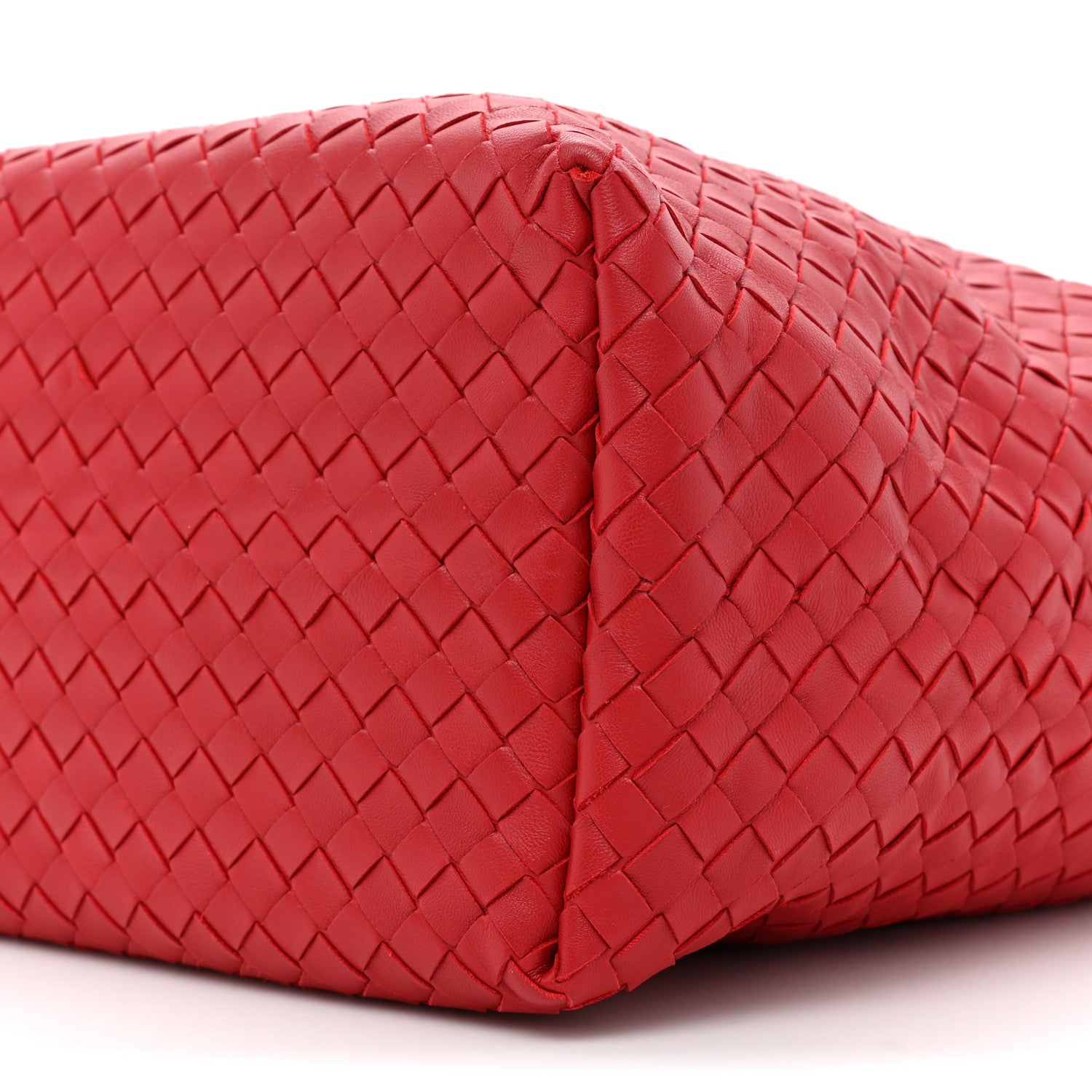 Bottega Veneta Nappa Intrecciato Bella Tote Red 7 of 14