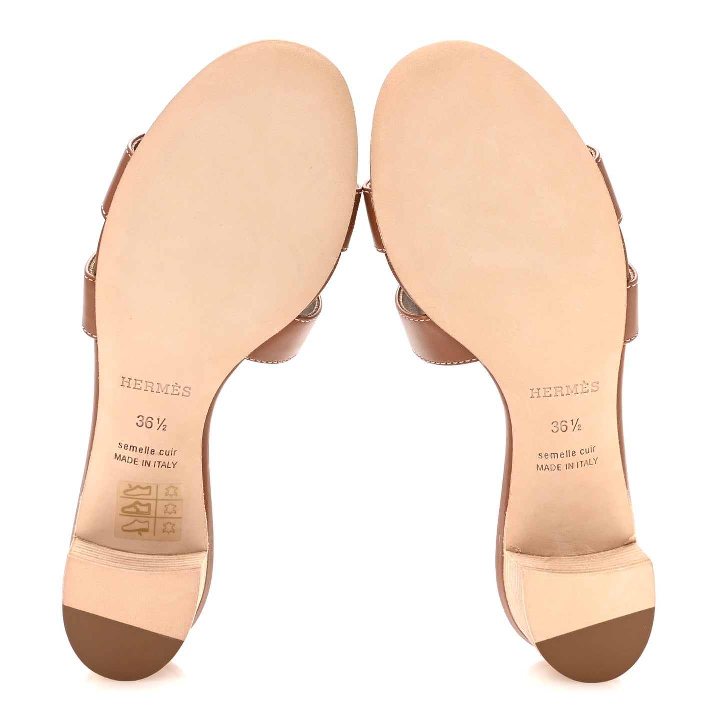 Calfskin Oasis Sandals 36.5 Gold