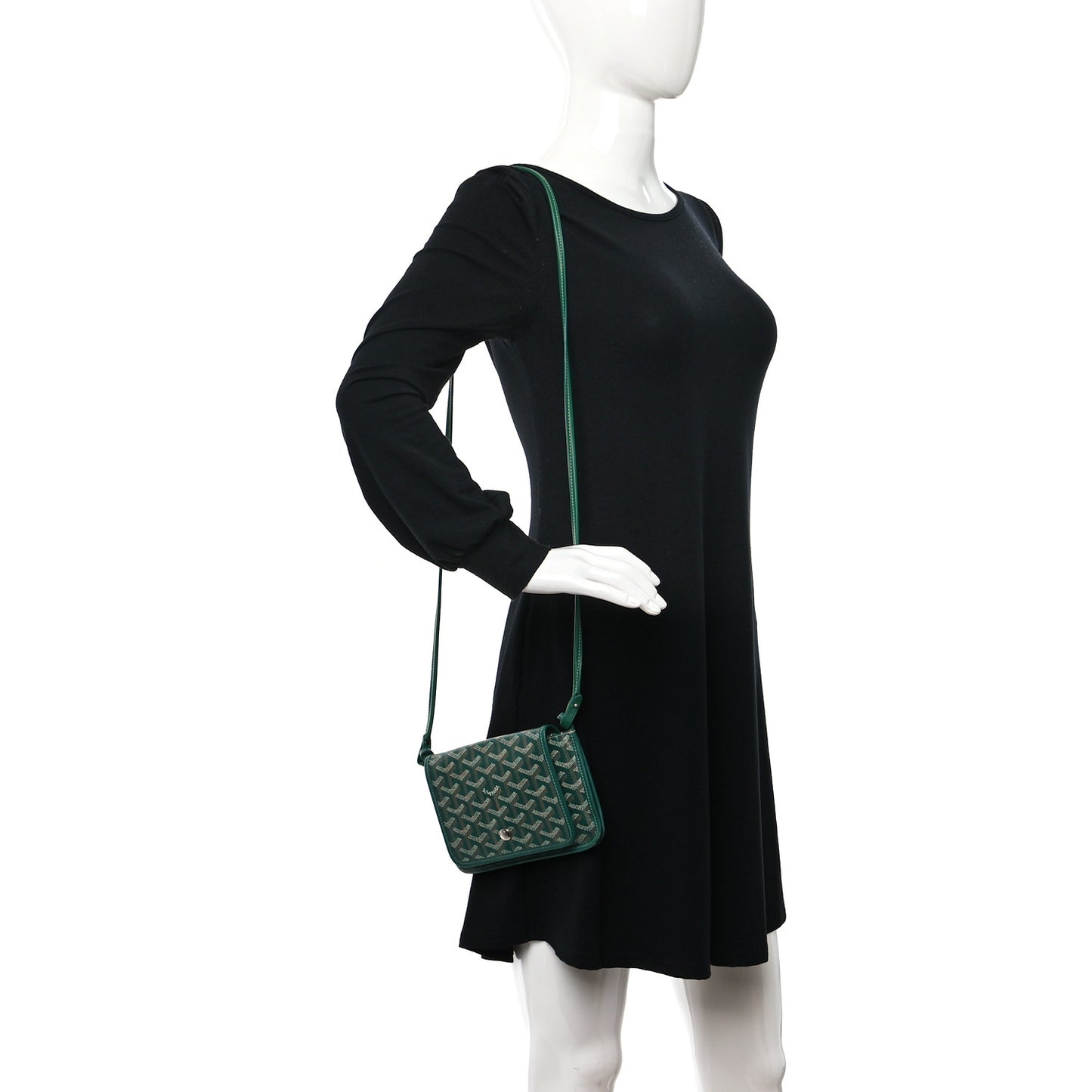 Goyardine Plumet Wallet Clutch Green