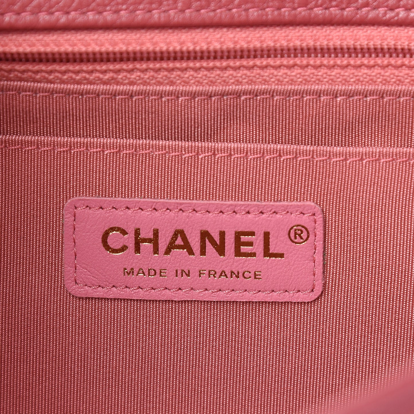 Calfskin Chevron Quilted Statement Flap Pink