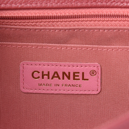 Chanel Calfskin Chevron Quilted Statement Flap Pink 6 of 12