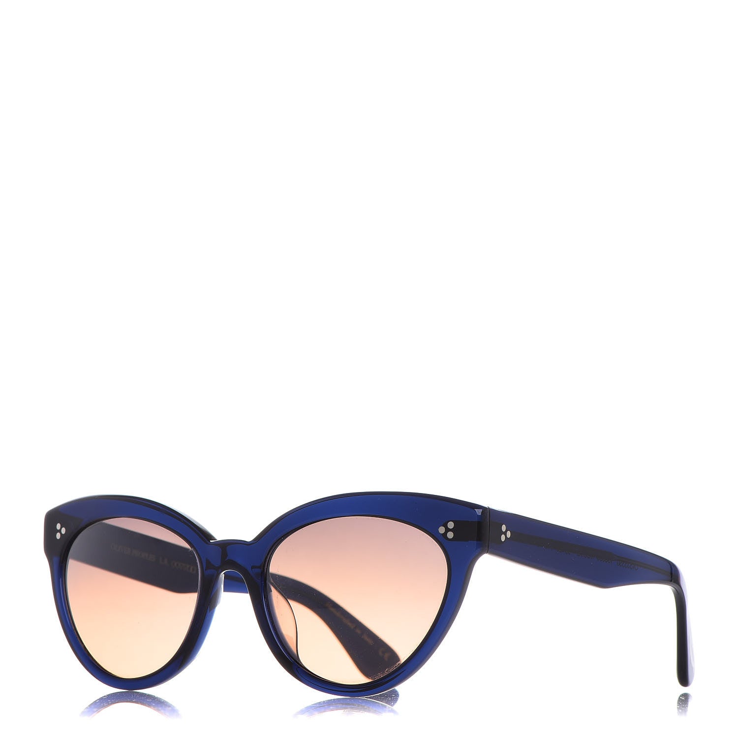 Oliver Peoples Acetate Cat Eye Roella Sunglasses Blue 1 of 10