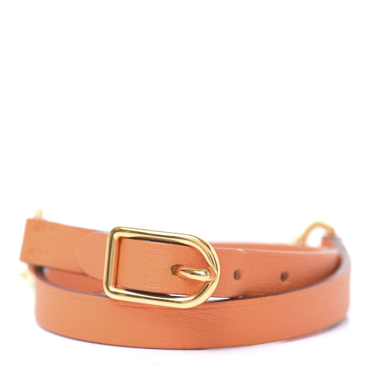 Hermes Swift Etrier Double Tour Bracelet T3 Orange 2 of 4