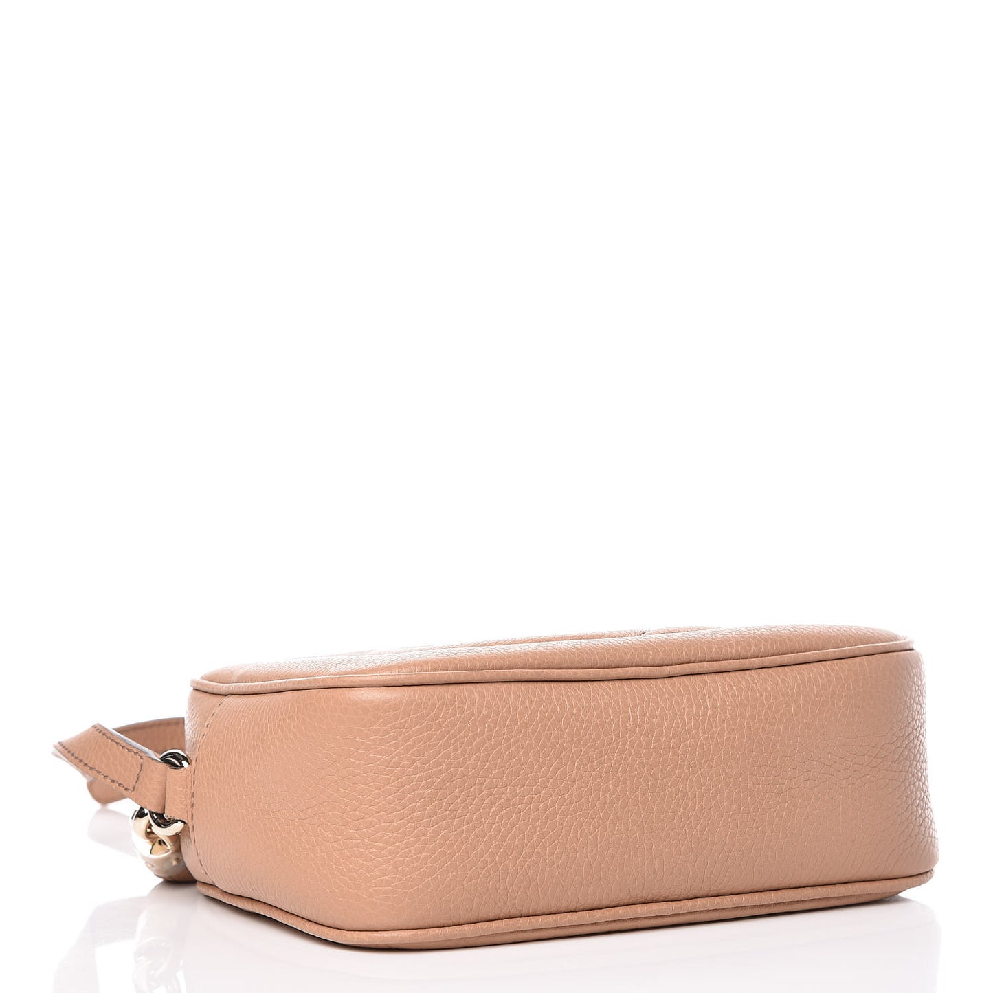Pebbled Calfskin Small Soho Disco Bag Camelia