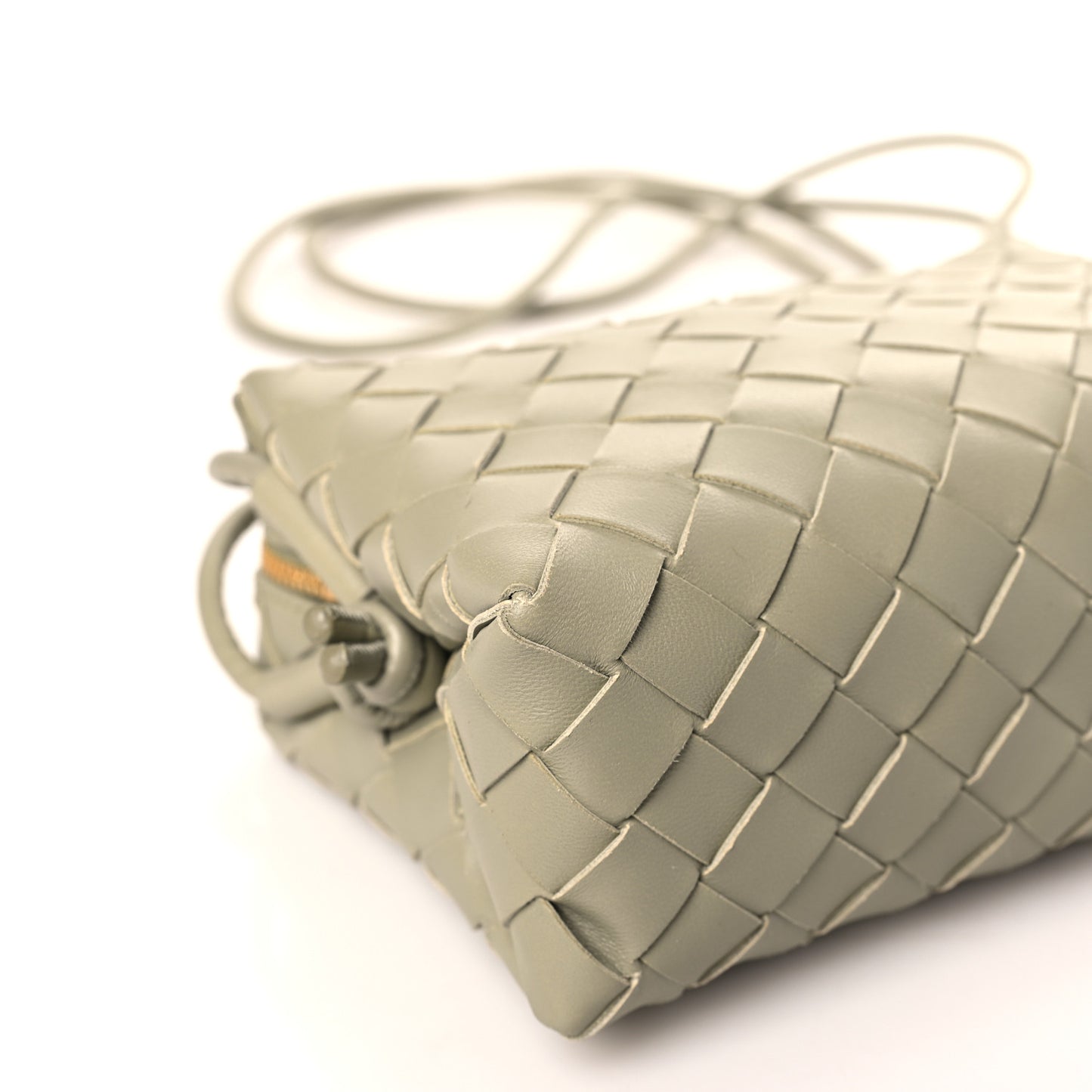 Nappa Intrecciato Mini Loop Camera Bag Travertine