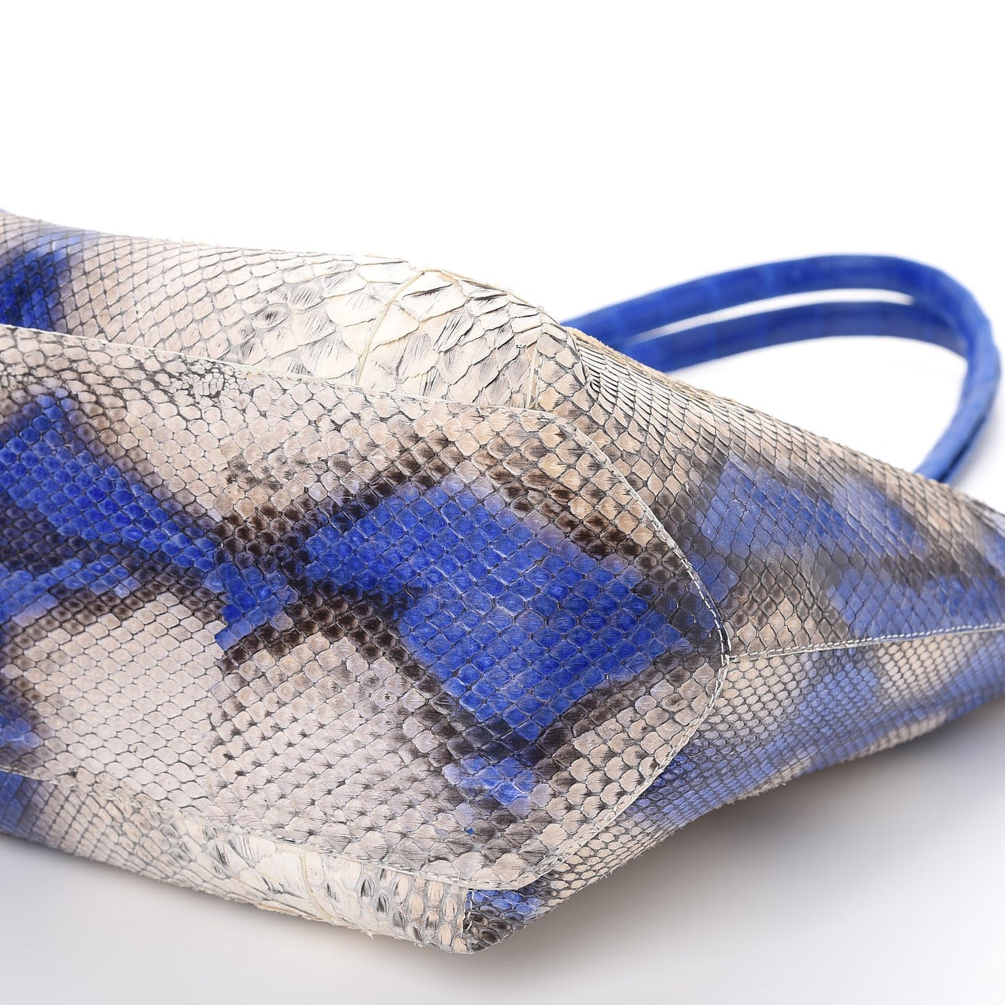 Python Crocodile Small Erica Shopper Tote Cobalt