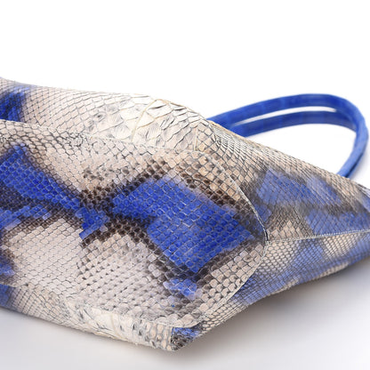 Nancy Gonzalez Python Crocodile Small Erica Shopper Tote Cobalt 15 of 15
