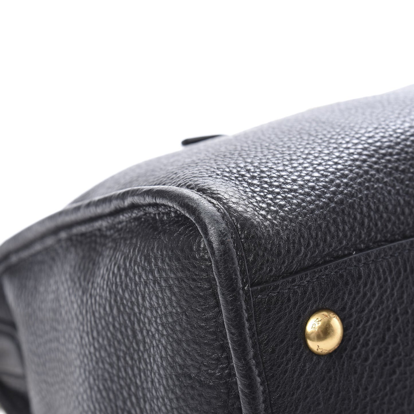 Vitello Daino Shopping Satchel Black