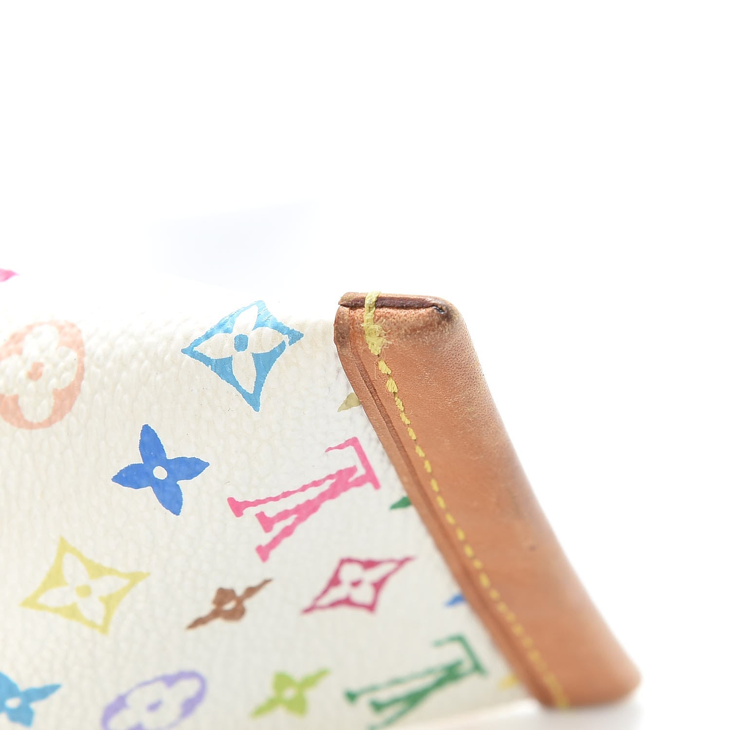 Louis Vuitton Monogram Multicolor Berlingot Coin Purse White 8 of 9