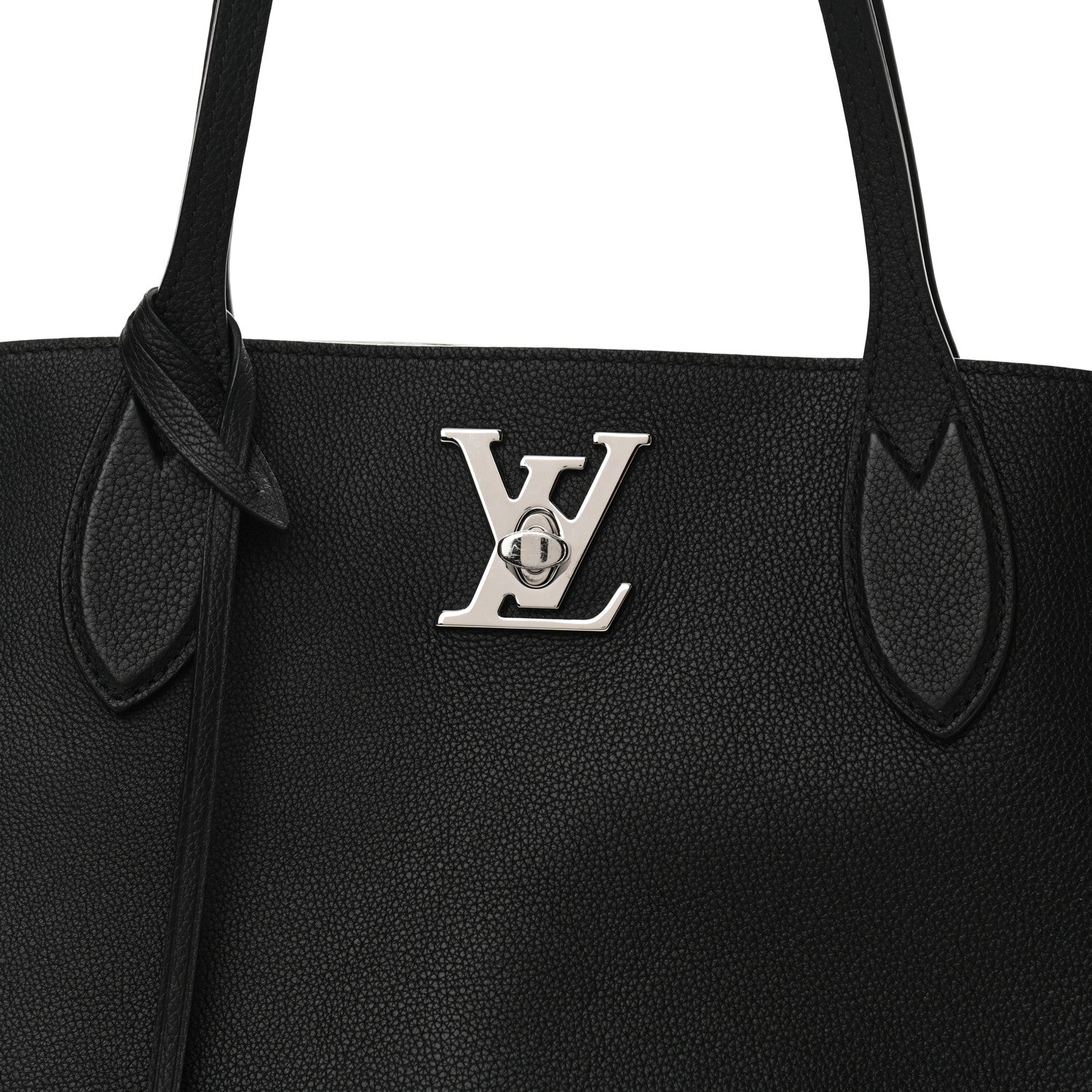 Louis Vuitton Calfskin Lockme Go Tote Black 8 of 11
