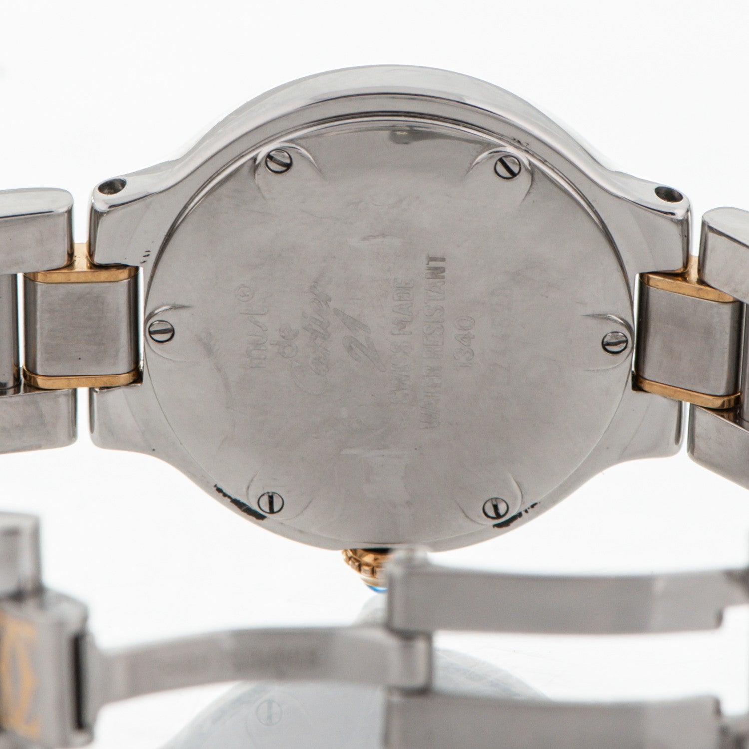 Cartier Stainless Steel 18K Yellow Gold 28mm Must De 21 Quartz Watch 6 of 8
