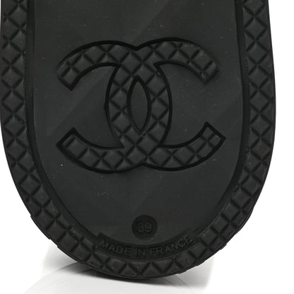 Chanel Caoutchouk CC High Boots 39 Black 6 of 13