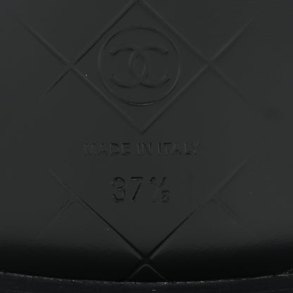 Chanel Lambskin Quilted CC Turnlock Loafers 37.5 Black 6 of 9